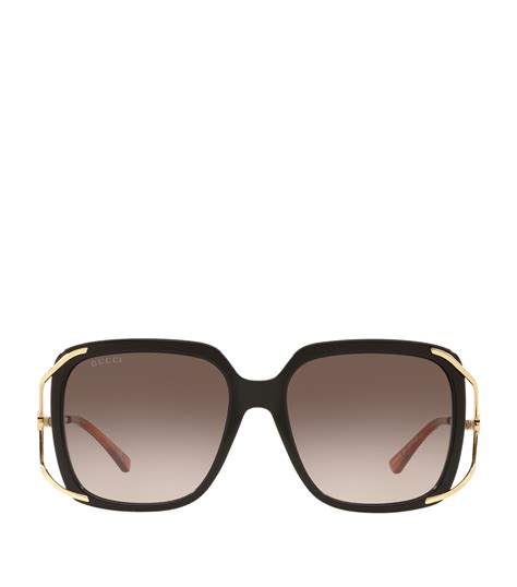 gucci sunglasses with pearl|Gucci women's oversized square sunglasses.